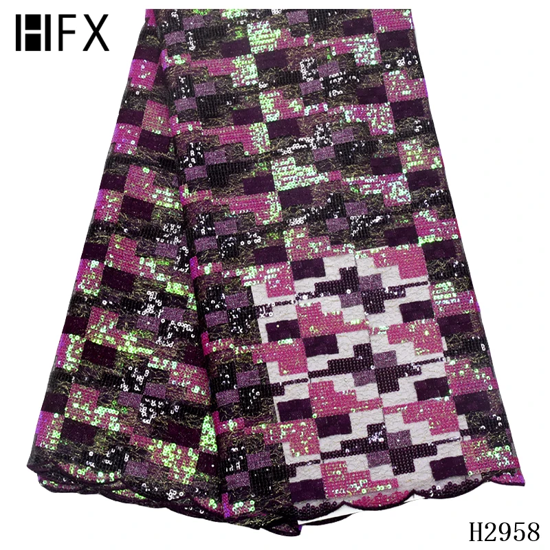 

african sequin lace fabric 2019 high quality lace Turquoise Blue Nigeria Bridal Embroidered Tulle Fabric 3d African Laces X2958