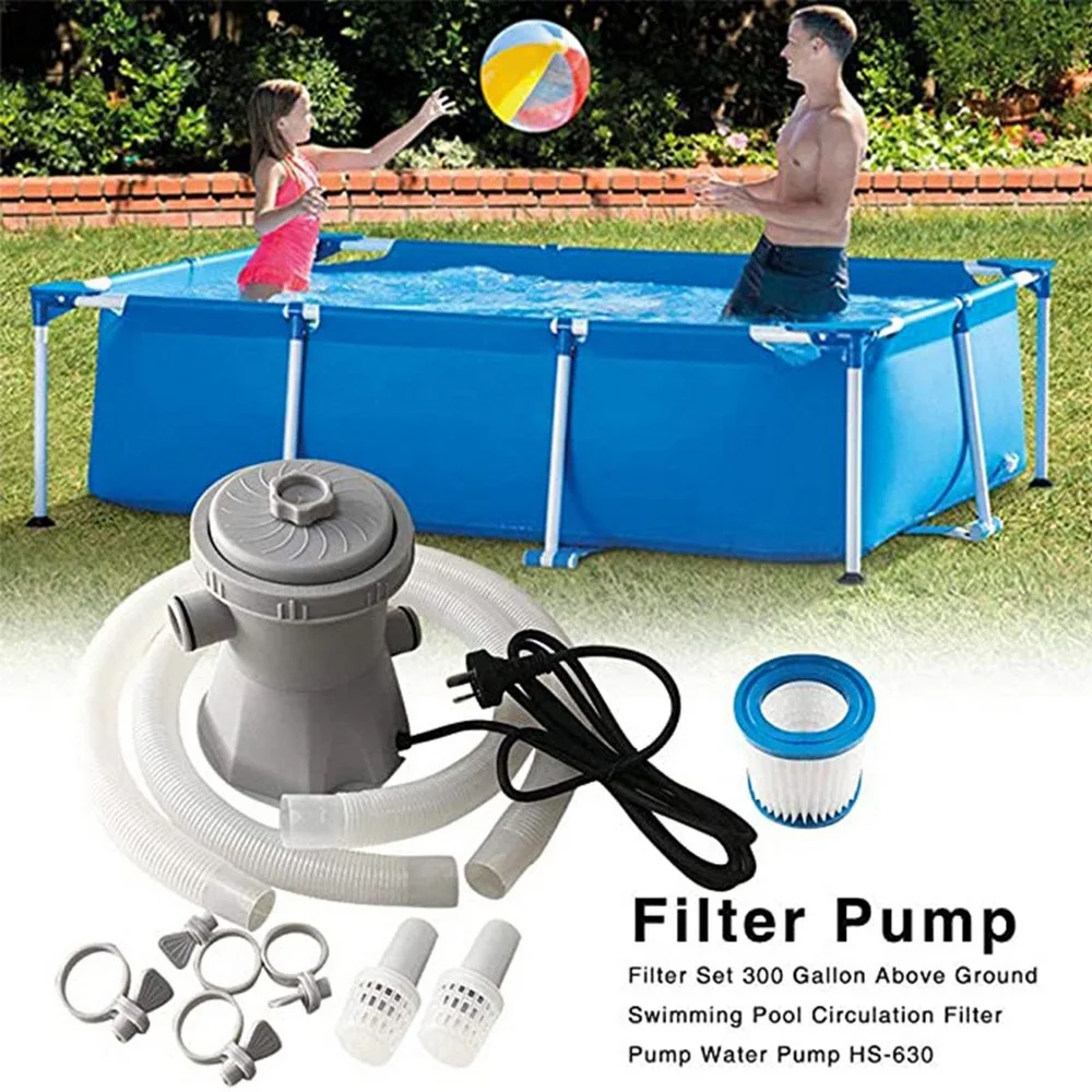 

Reusable Swimm Pool Filter Water Purifier EU UK US Filter Pump HosesPool Filter Pump Electric Swimming Pool Filter Pump Durable