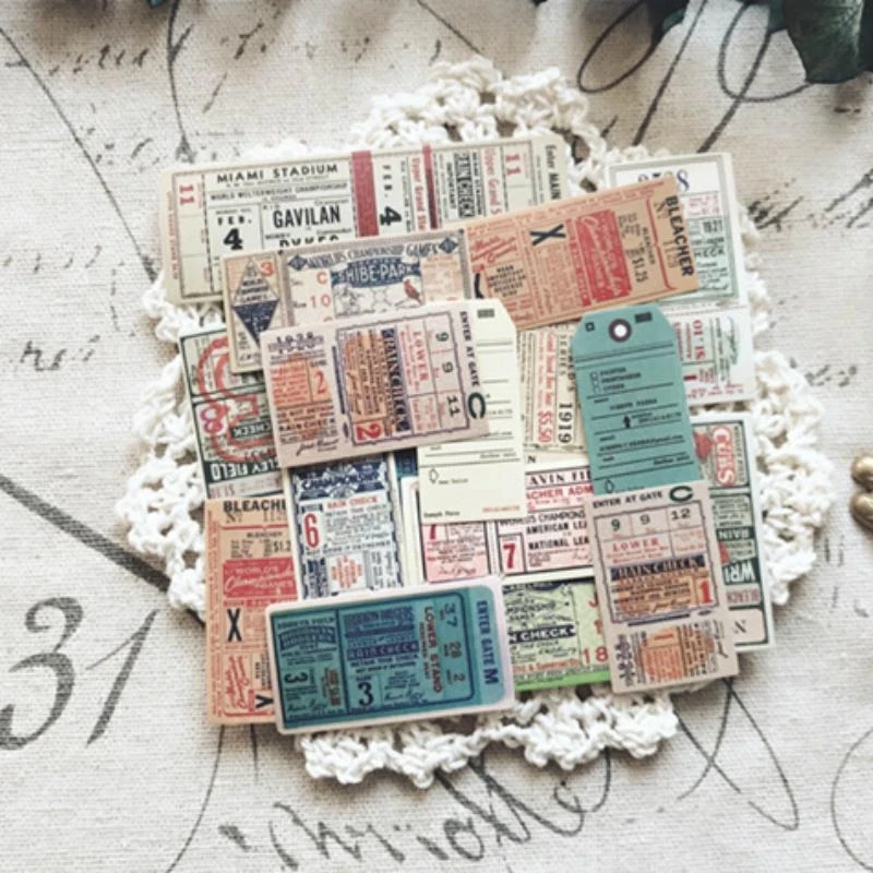 

22 Pcs Vintage Paper Stickers for Happy Scrapbooking Planner / Card Making / Diary Project