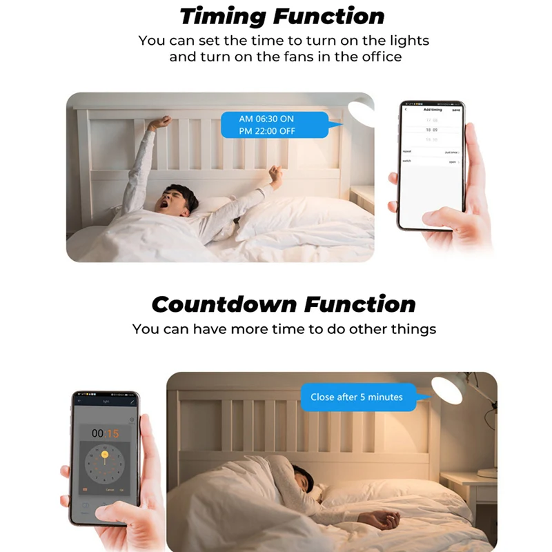 MINI Wifi Smart Switch 16A 2-way Control Timer Wireless Switches Home Automation Compatible With Tuya Alexa Google | Обустройство