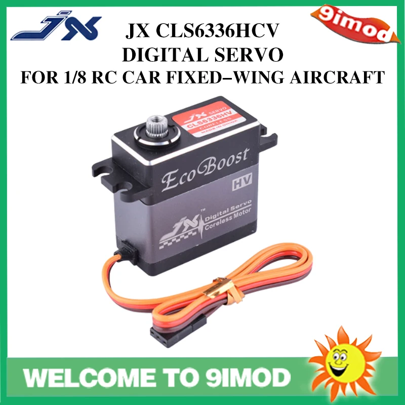 

JX CLS6336HV 35KG 7.4V High Voltage Large Torque Metal Gear Digital Coreless Servo for 1/8 RC Car & 2000mm Fixed-Wing Aircraft