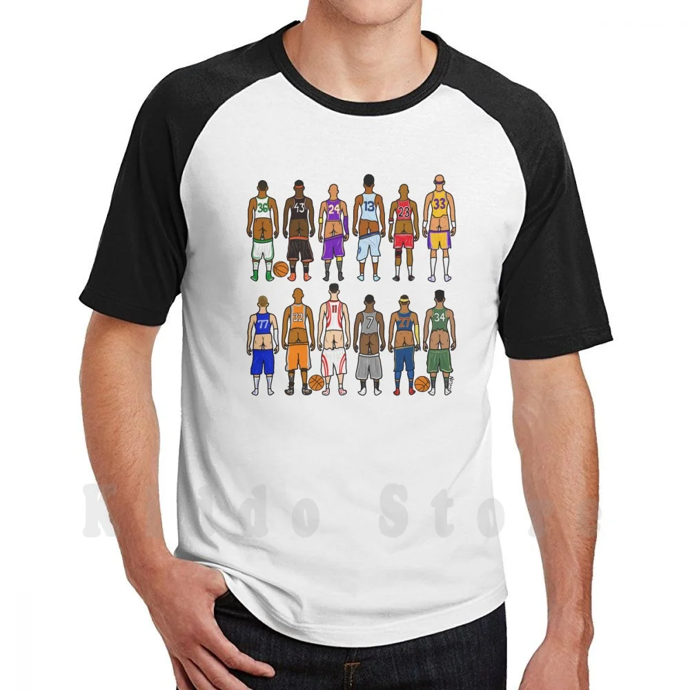 Basketball Butts T Shirt Cotton Men DIY Print Cool Tee Basketballs Sports Uniforms Uniform Players Soccer Butt
