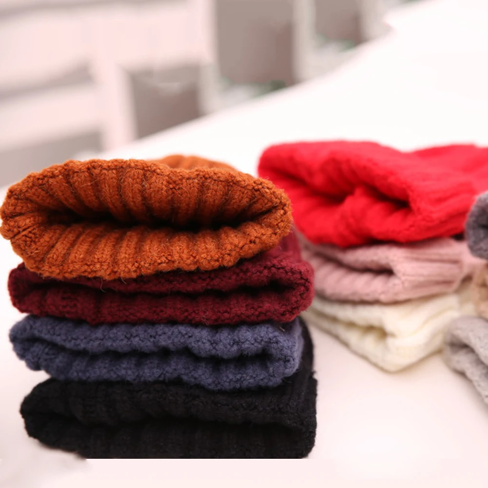 Вязаная зимняя шапка Женский тюрбан головной убор шапки Осень-зима теплая