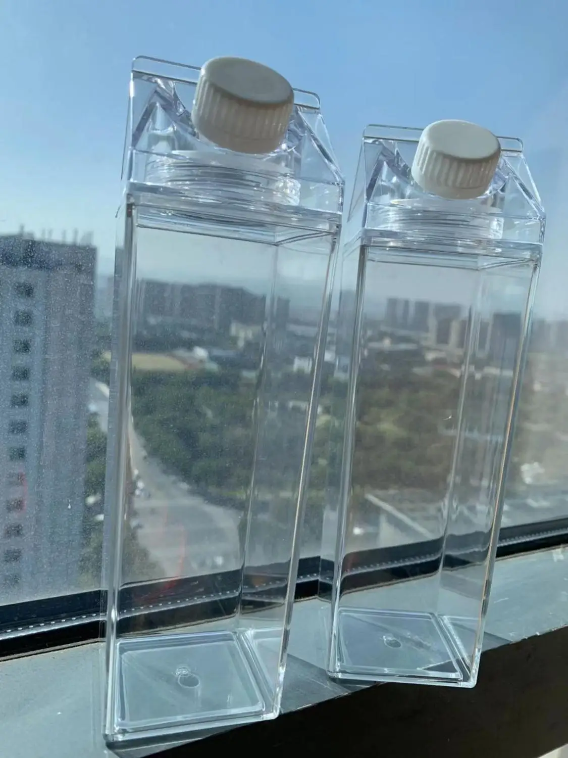 Transparent Многотипная коробка для сока, молока, пластиковая чашка для напитков, ручная чашка, девушка, сердце, милый, простой, портативный - Цвет: Transparent
