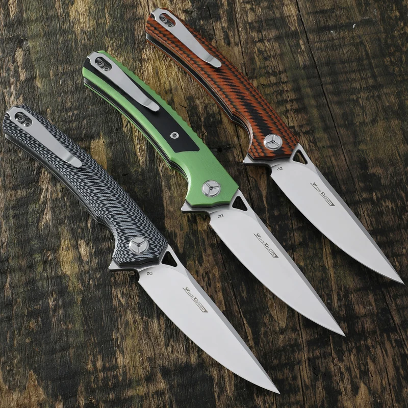 Тактический нож TwoSun D2 Сталь G10 Ручка Карманные складные ножи шариковый подшипник