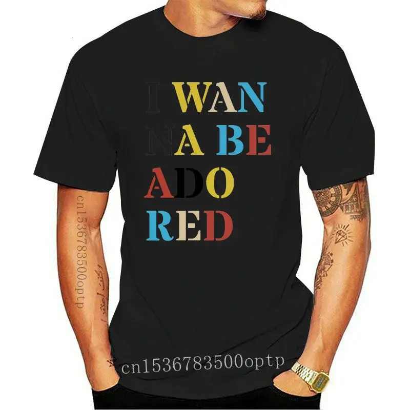 

New I Wanna Be Adored T shirt Artwork The Stone Roses Inspired 2021est Top TeesFashion Style Men Tee100% Cotton Classic tee