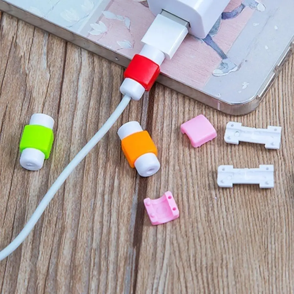 

Silicone USB Cable Winder Protector Earphone Data Charger Line Protective Wire Cord Protection Cover Sleeve For iPhone 13