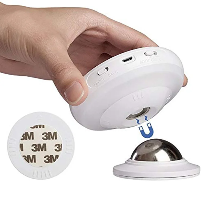 Led Wardrobe Emergency Bedroom Nightlight Motion Sensor Night Light Rotating Kitchen Stair Sleep Lighting Rechargeable Wall Lamp | Лампы и