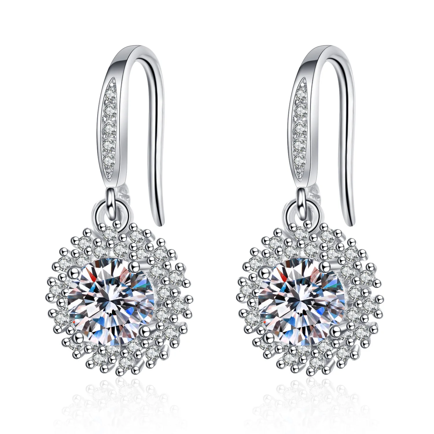 

2021 Trend Earrings 925 Sterling Silver Earrings CZ Crystal Stone Mother's Day Gifts For Women Jewelry Piercing Hoop Earrings