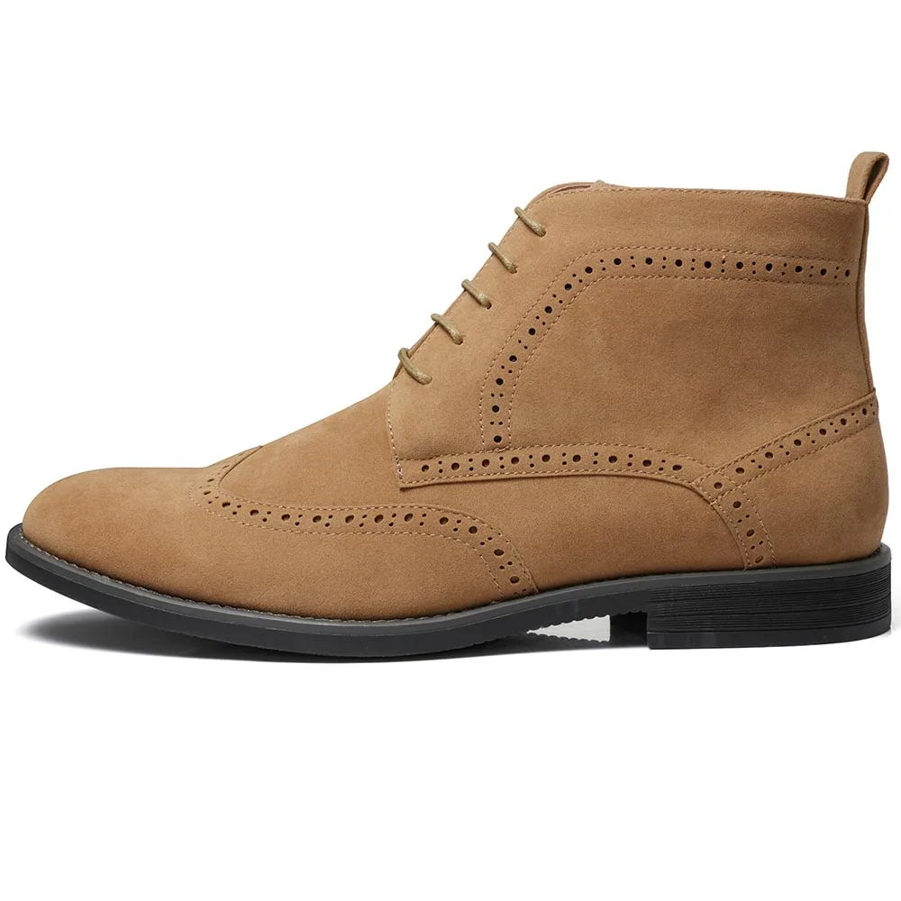 ZUSIGEL/Мужская парусиновая обувь повседневные оксфорды из коровьей замши с высоким