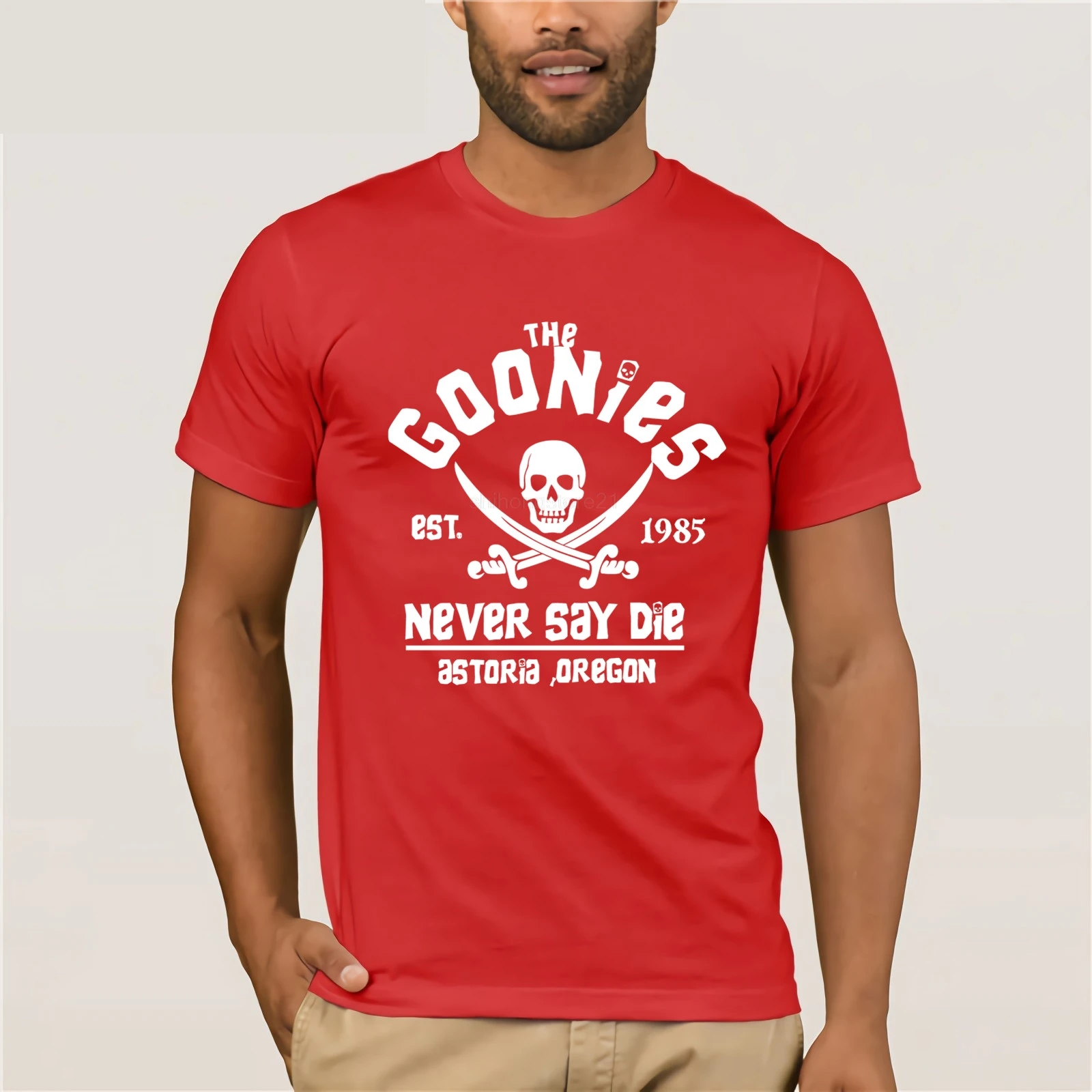 Мужские футболки goonies of astoria футболка с пиратским черепом homme один предмет королем