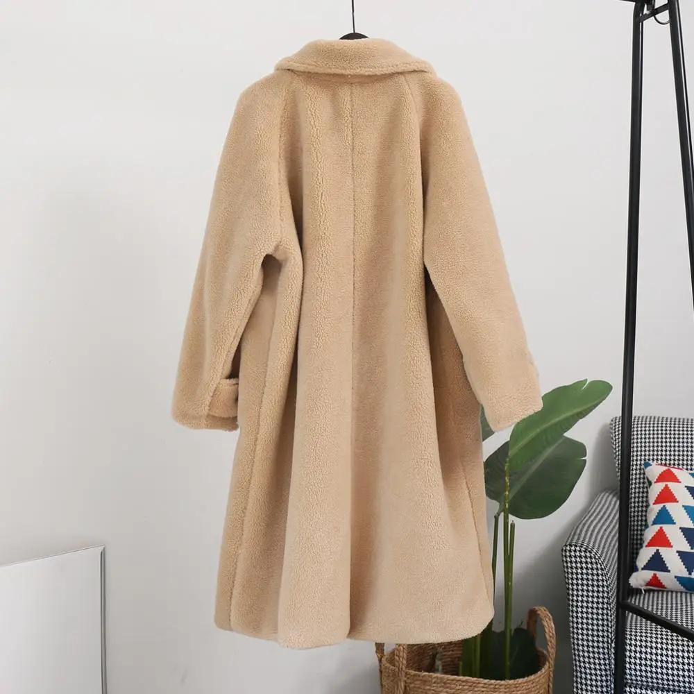 Женское Свободное пальто из искусственного меха осенне-зимнее элегантное мягкое