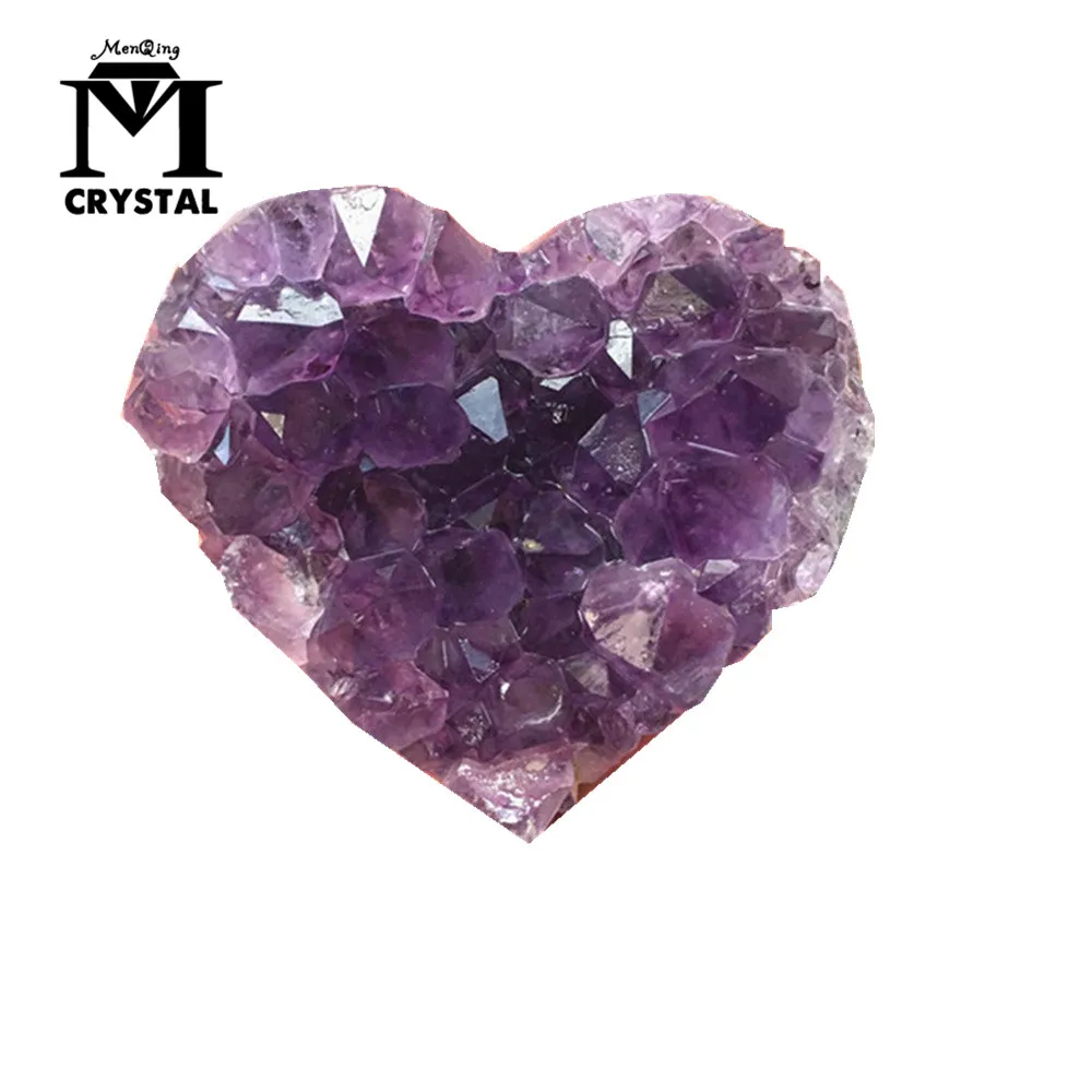 

Natural Raw Amethyst Quartz Crystal Cluster Heart-Shaped Stone Healing Specimen Decor Crystal quality Gemstone Stone Home Decor