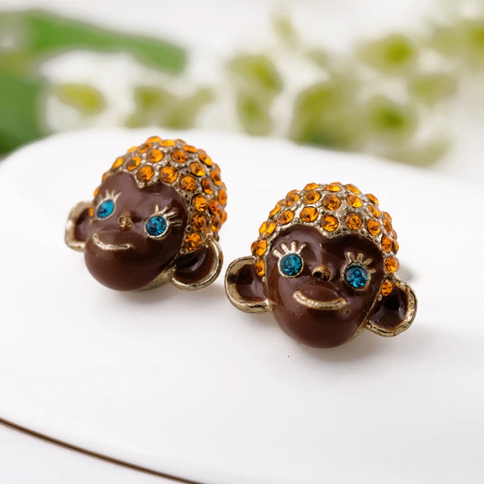 Винтажные серьги Стразы инкрустация модные новые ювелирные изделия с животными