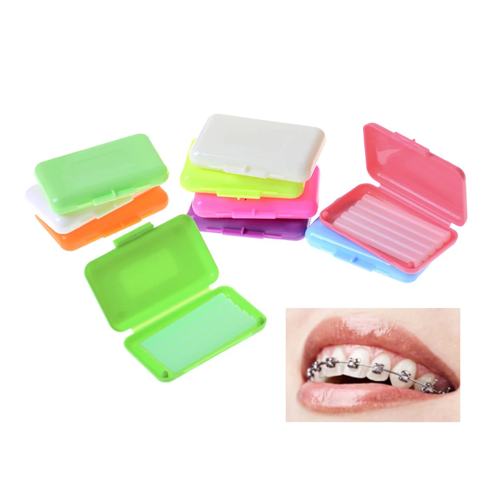 

5 упаковок ортодонтического мятного вкуса, используется для скоб, раздражения десен, отбеливания зубов, инструмент для гигиены полости рта