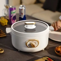 1000w multifunctions electric cooker 3l desktop hot pot portable skillet fast heating electric cooking pot 4 6 people use