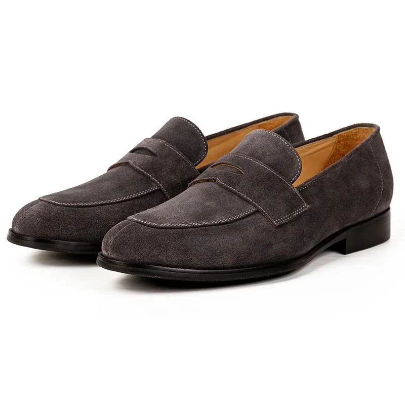 2020 Бесплатная доставка Мужские повседневные кожаные лоферы ручной работы