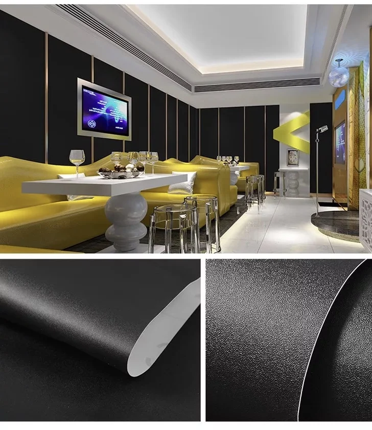 

Free shipping home decor wallpaper living room bedroom girls wall vinyl contact paper black grey pink