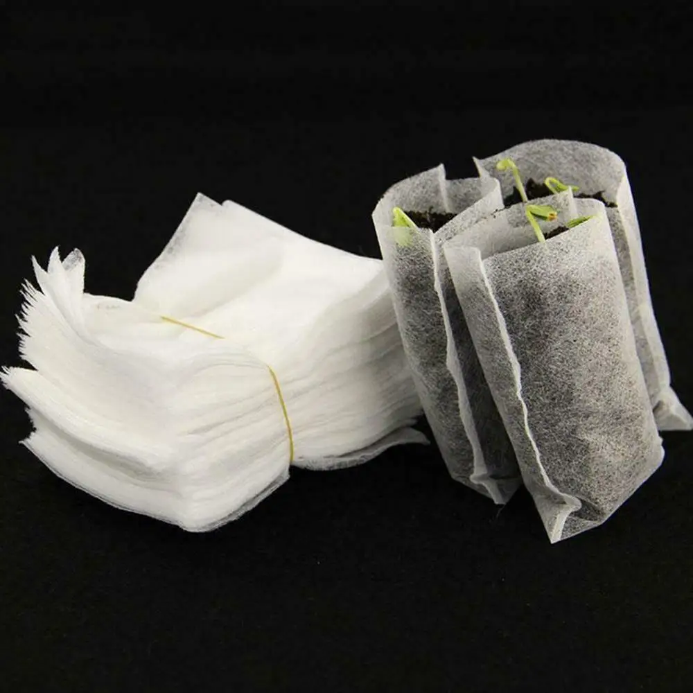 100 шт./упак. сумки для рассады Садовые принадлежности защиты окружающей среды 8*10
