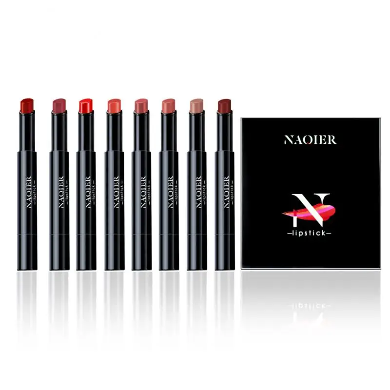 

8 шт. текстурная гладкая туманная бархатная матовая помада набор антипригарная чашка не выцветающая увлажняющая глазурь для губ Высококаче...