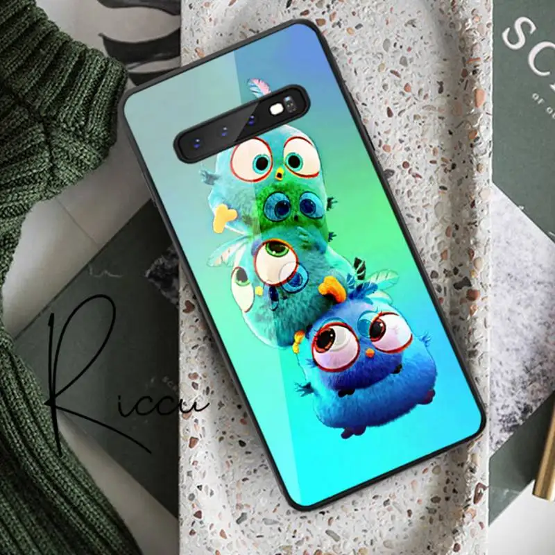 

Cute little Yellow chicken Phone Case Tempered Glass For Samsung S20 Plus S7 S8 S9 S10E Plus Note 8 9 10 Plus A7 2018