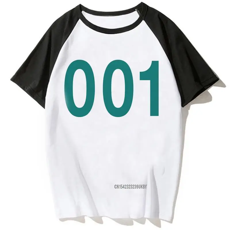 

Футболка Y2K мужская с забавным мультяшным принтом игры кальмар, модная тенниска унисекс с рисунком под ТВ, крутая майка с принтом манга для п...