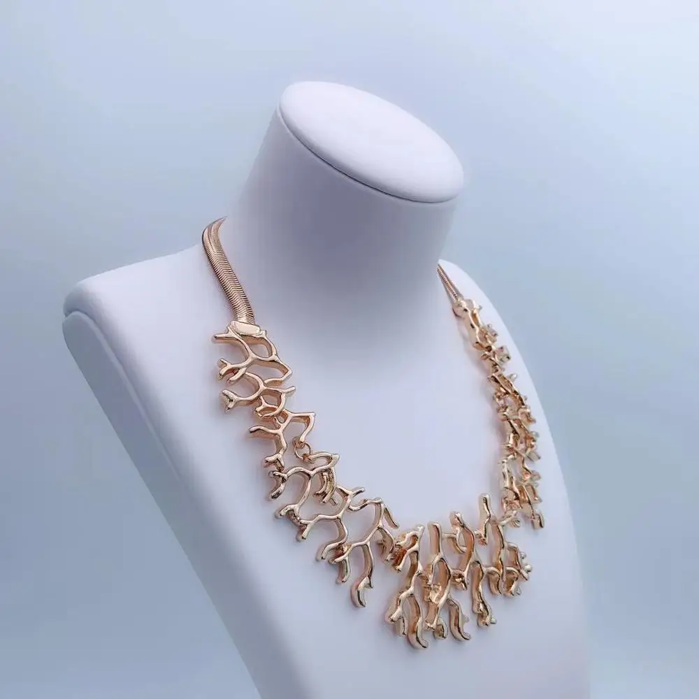 Золотые ожерелья модные ювелирные изделия свадебные вечерние подарки женские