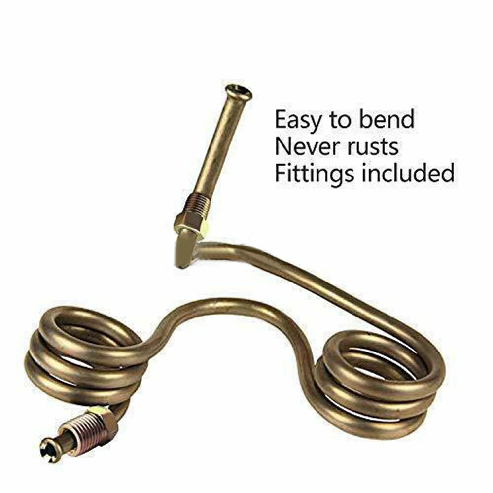25ft Brake Line Pipe Tubing Roll Tube Coil OD Iron Copper Kit Assort Fittings Brakes Lines Accessories | Автомобили и мотоциклы