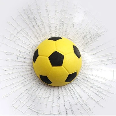 Yellow Football Автомобильный Стайлинг Бейсбол Футбол Теннис стерео разбитое стекло 3D стикер автомобильный мяч в окне хиты самоклеющиеся забавные наклейки на автомобиль - Название цвета: Yellow Football