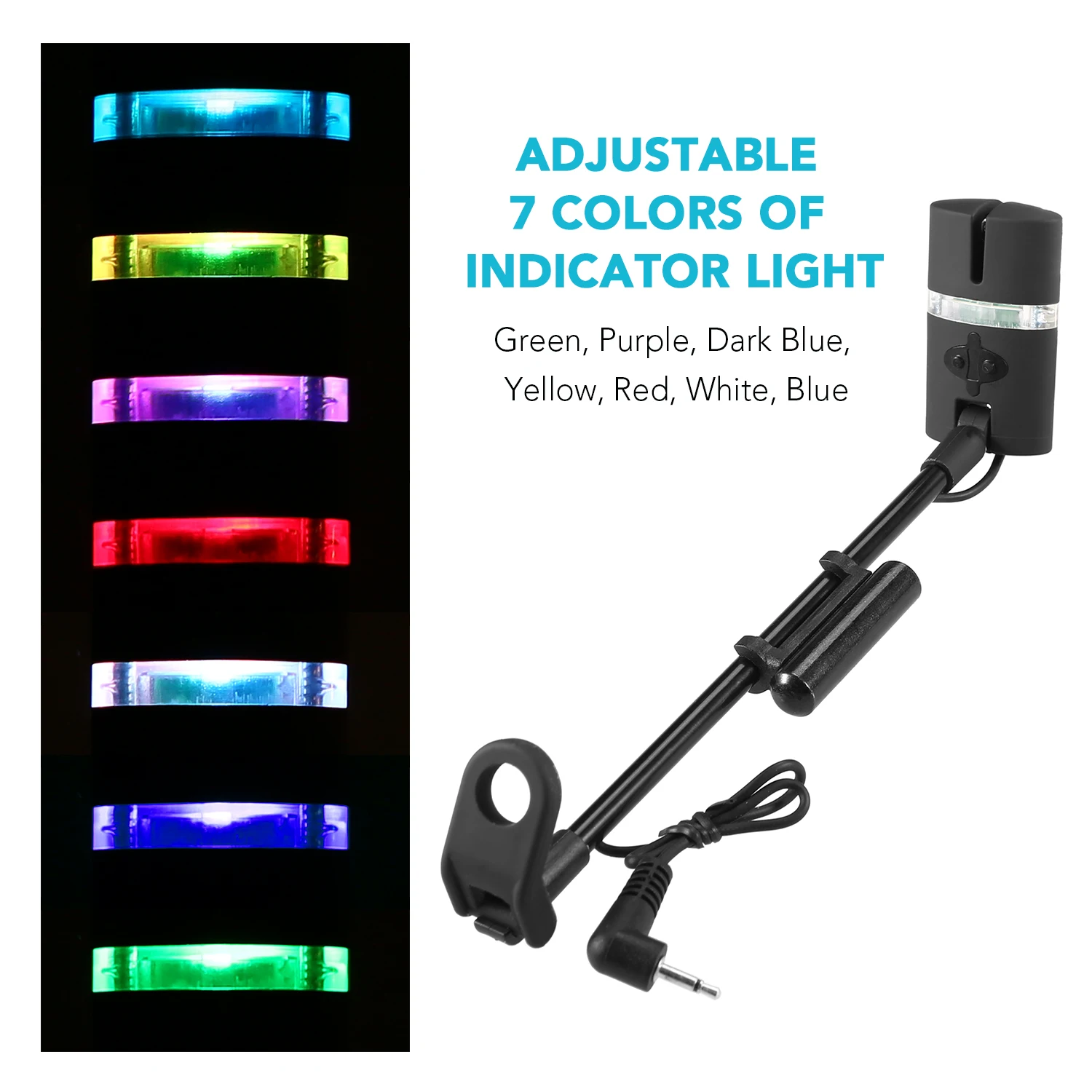 Lixada Fishing Swinger Set Carp Bite Alarm Indicator Digital LED Illuminated Tackle | Спорт и развлечения