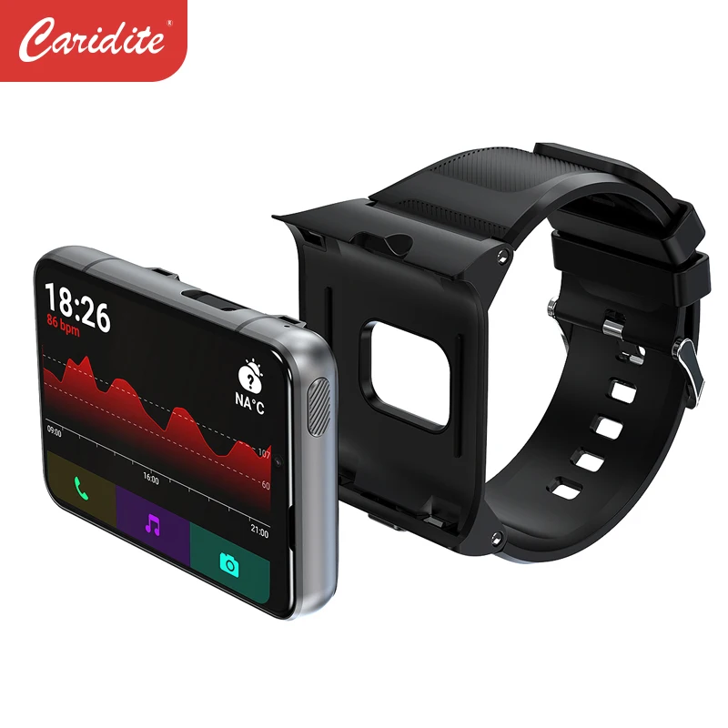 Смарт часы Caridite SH 15 с экраном 2 88 дюйма 9 0 мА Android 4G Беспроводная зарядка 4 + 64 ГБ две