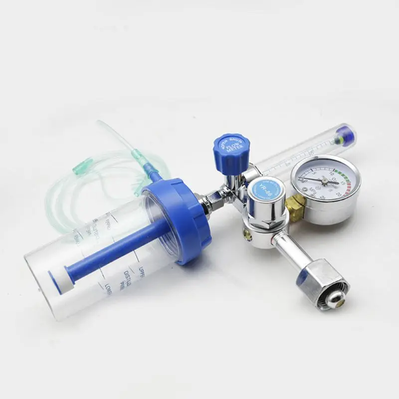 

G5/8 Oxygen Flow Meter Absorber Suspension Type Pressure Gauge inhaler Regulator Dropship
