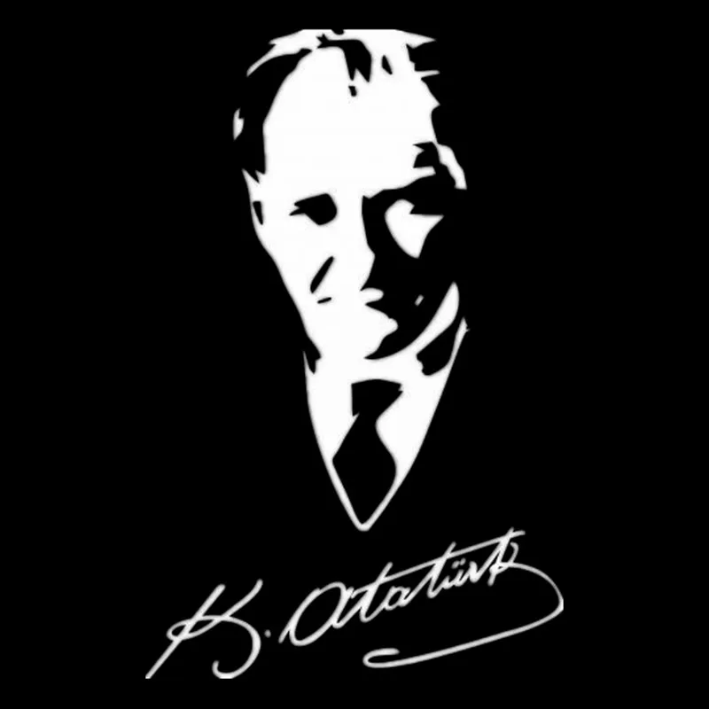 

Car Sticker Mustafa Kemal Ataturk Vinyl Auto Accessories Car Window Car Styling Decal PVC 15cmx9cm Cover Scratches Waterproof