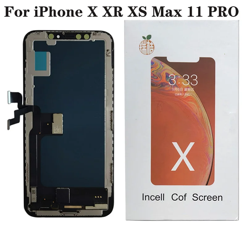 

JK Pantalla Incell LCD For iPhone X XS Display Touch Screen Digitizer Assembly For iPhone 11 Pro XS Max XR TFT Screen