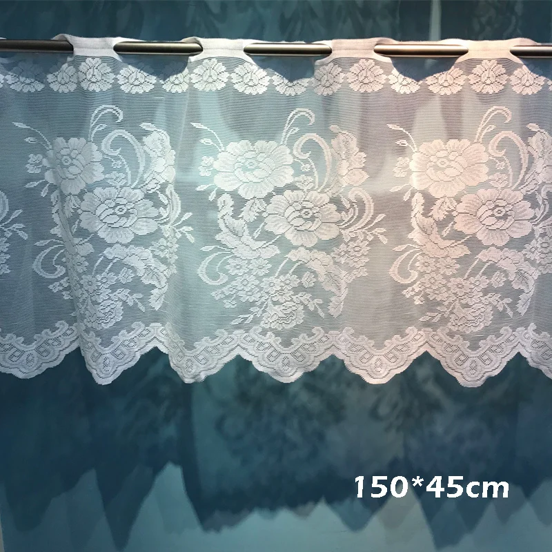 1 шт. основовязаная жаккардовая дверная занавеска кружевная Короткая из