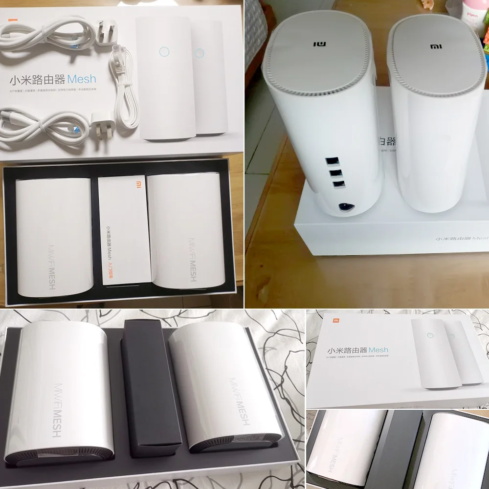 Wi Fi роутер Xiaomi Mi сетчатый 2 4 + 5 ГГц ядра 256 Мб|Беспроводные роутеры| |