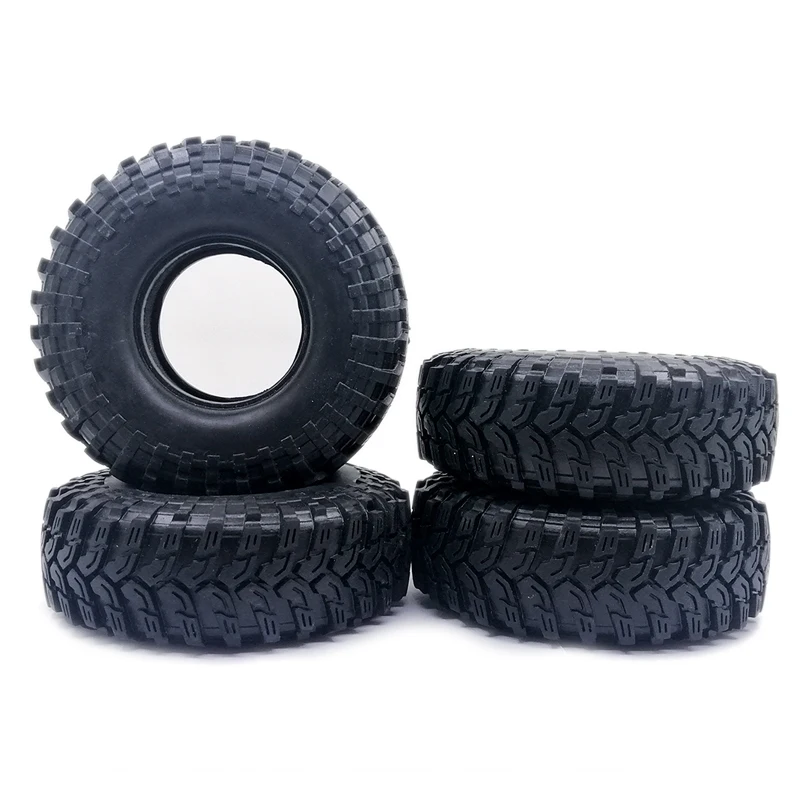 

4PCS 114MM 1.9" Rubber Tyre Wheel Tires for 1:10 RC Rock Crawler Axial SCX10 SCX10 II 90046 90047 Traxxas TRX-4 TRX4