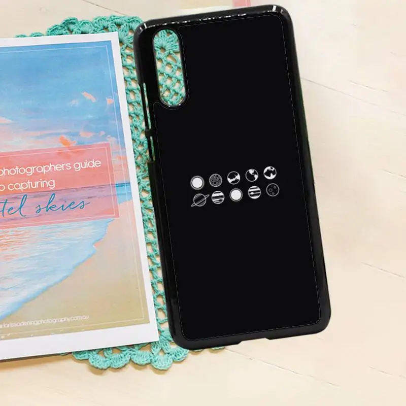 

White Moon Stars Space Astronaut Phone Case PC for iPhone 11 12 pro XS MAX 8 7 6 6S Plus X 5S SE 2020 XR