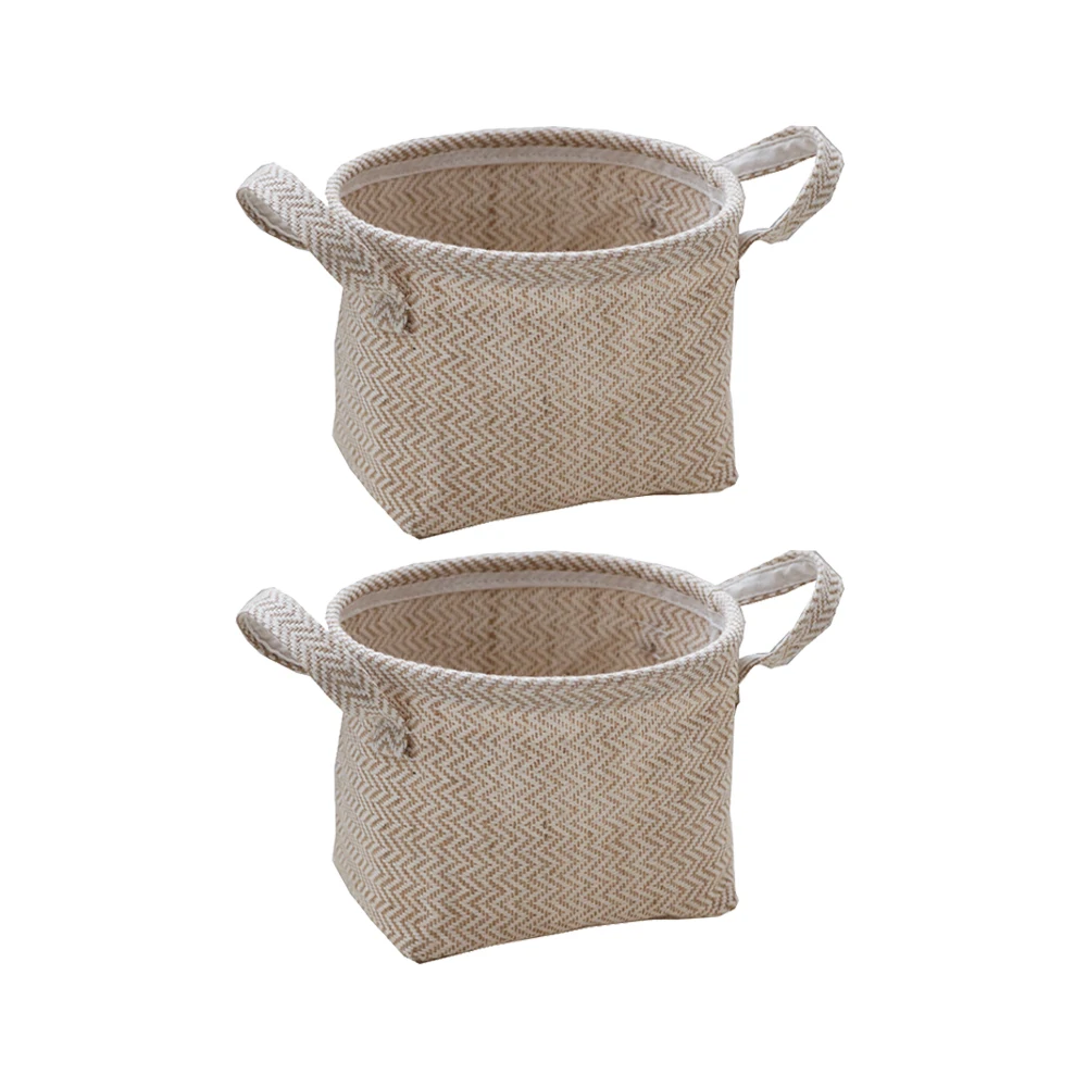 Плетеная корзина из джутовой ткани для хранения цветов ротанга держатель