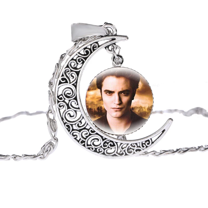 Twilight Movie Bella Edward Jacob Renesmee Character Necklace for Women Men Moon Crescent Pendant Jewelry Wholesale | Украшения и