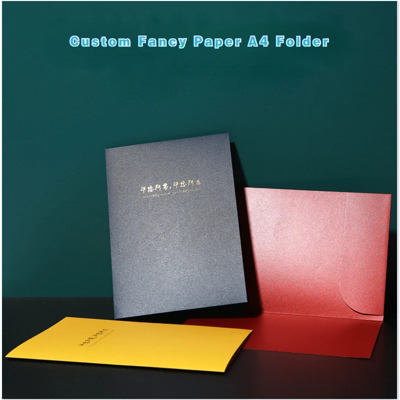 Customized 500pcs A4 Fancy Paper Flyer Jacket Highend Fold Leaflet Menu Brochure Business Flyers Envelope Advertising Exhibition |