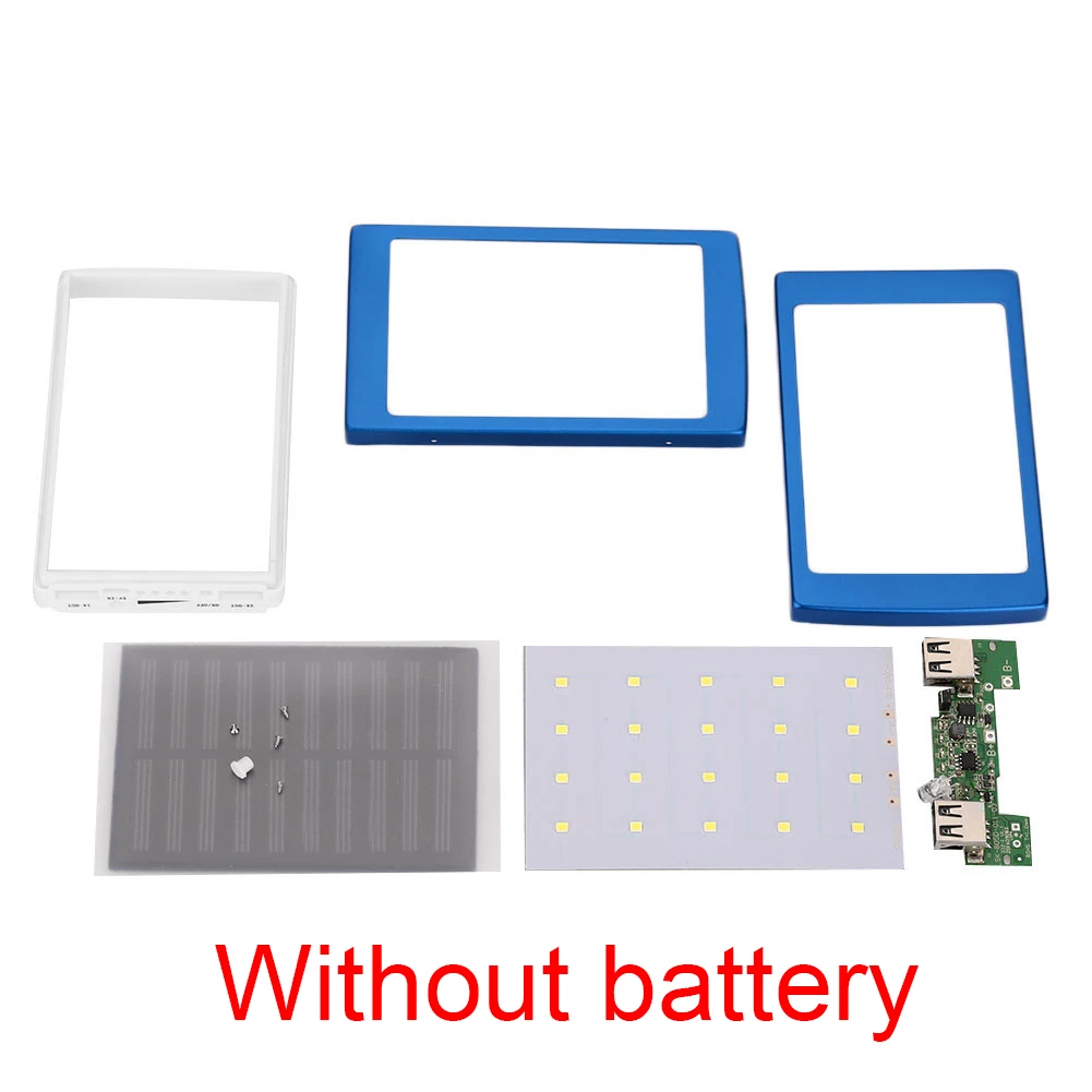 DIY солнечная панель банк двойной USB светодиодный PCBA печатная плата питания 18650