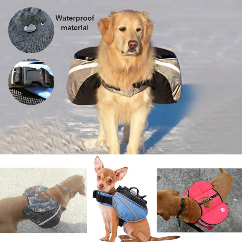 New Hot Pet Large Dog Bag Carrier Backpack Saddle Bags Dog Self Backpack Travel Large Capacity Bag Carriers For Dogs PB610