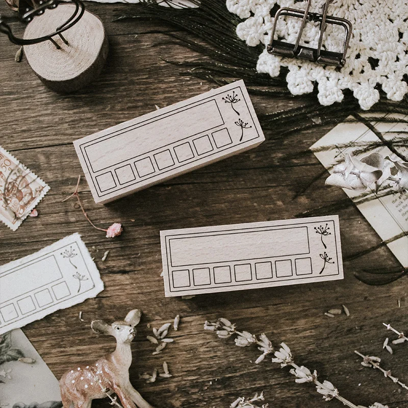 Печатные уплотнения из твердой древесины формата Еженедельный Excel деревянные