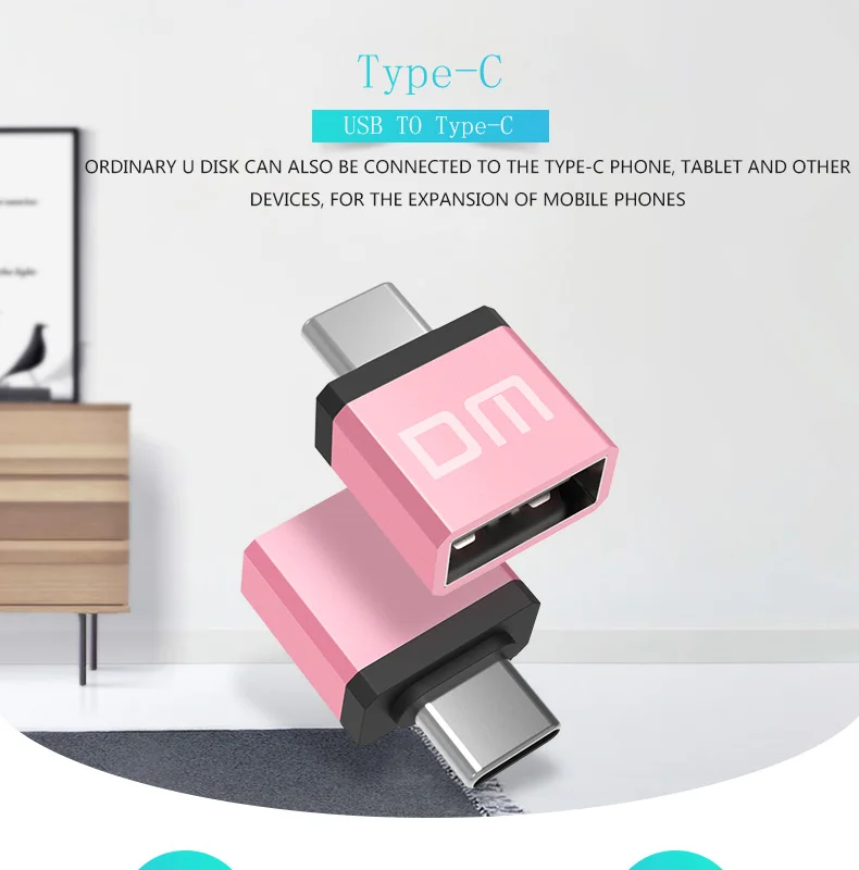 DM AD002 type-C адаптер Micro USB адаптер конвертер Тип USB оборудование для поддержки данных с интерфейсом type-C бесплатно