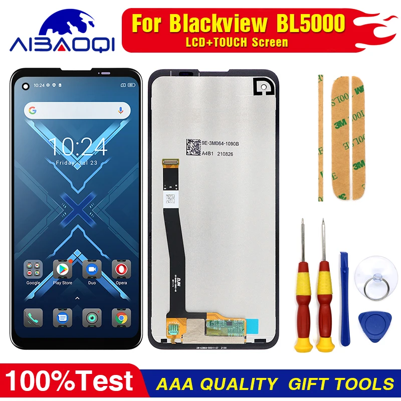 100% Оригинальный ЖК-дисплей и сенсорный экран с дигитайзером рамкой для Blackview BL5000 |