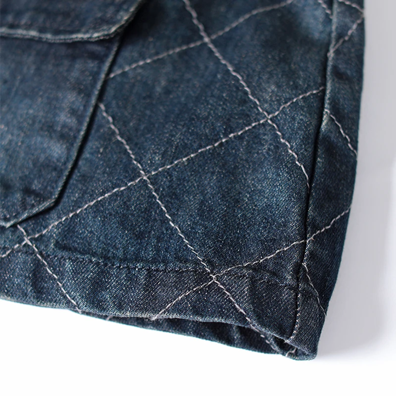 

Women Denim Vest Short Street for Spring Plaids Casual Loose Retro Vintage V Neck Pocket Sleeveless Jacket Outwear B04111810