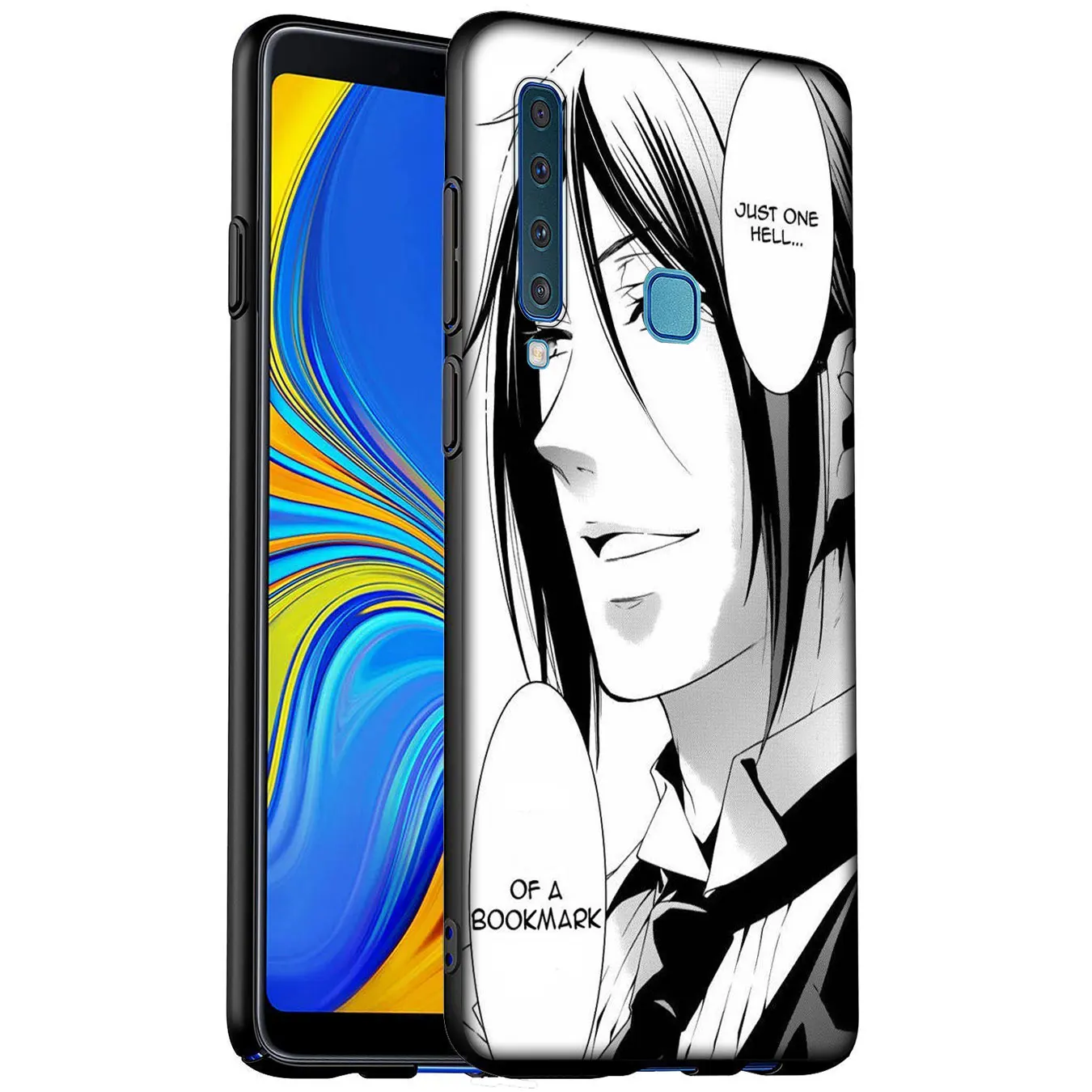 Мягкий силиконовый чехол для телефона Samsung Galaxy A6 A7 A8 A9 2018 A3 A5 2016 2017 Note 9 8 10 Plus Черный
