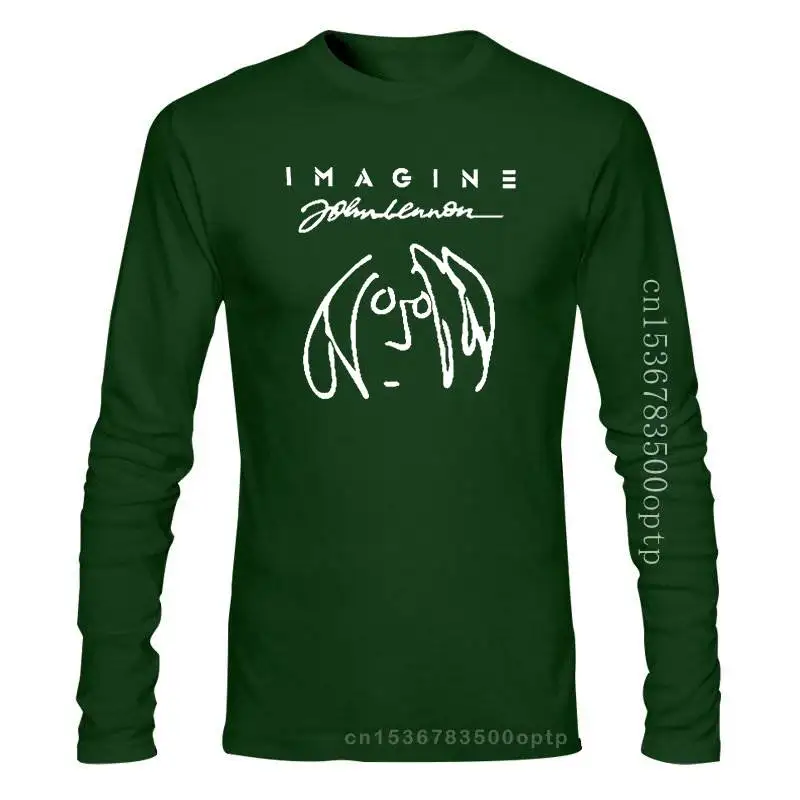 

New 2021 Imagine John Lennon Short Sleeve Men T-SHIRT Size S - 3XL Normal Short Sleeve Cotton T Shirts