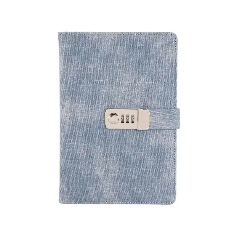 

A5KA A5 Notebook with Password Lock Leather Agenda Diary Week Planner Notepad School